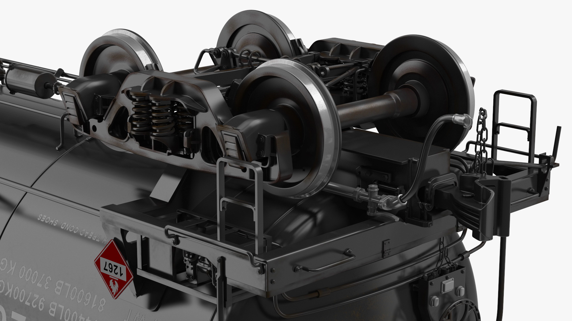 3D model Rail Tank Car 2