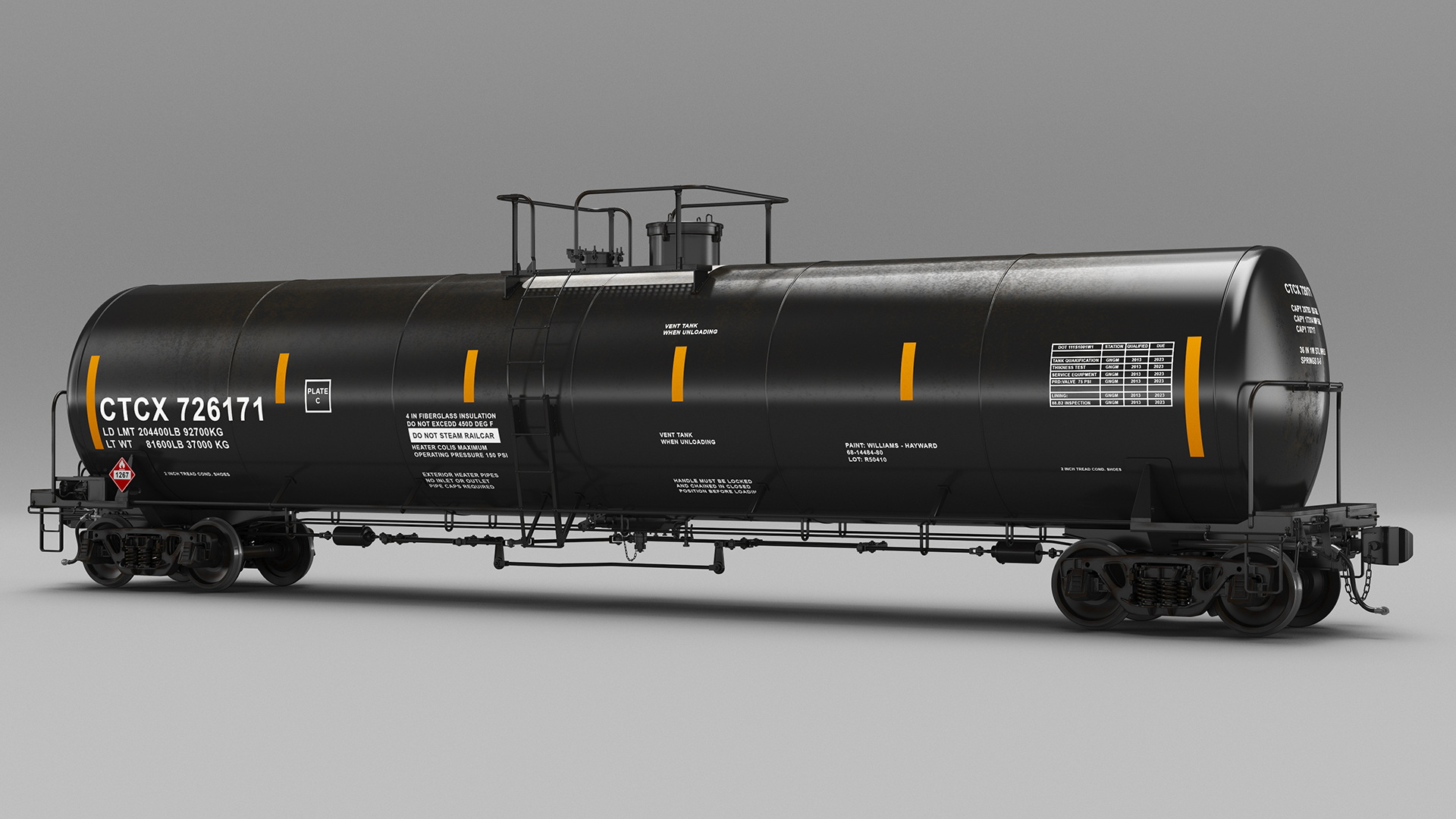 3D model Rail Tank Car 2