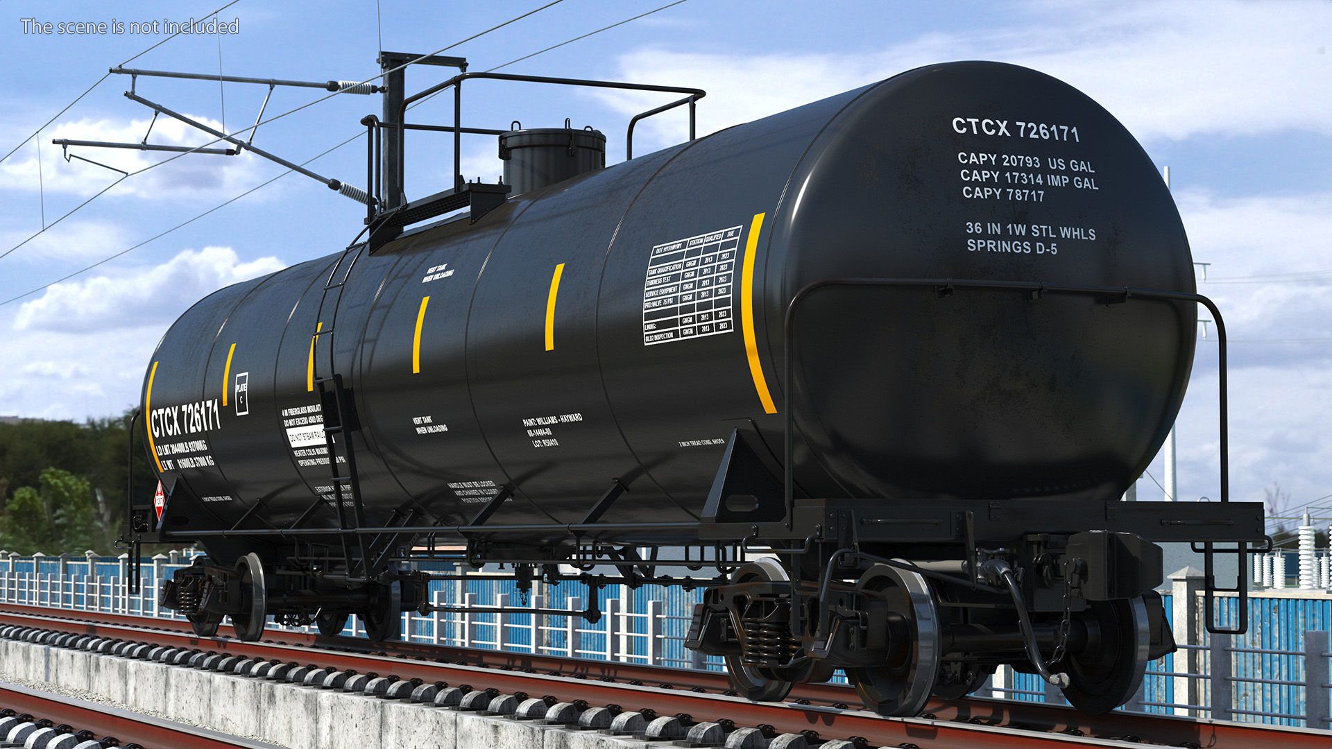 3D model Rail Tank Car 2