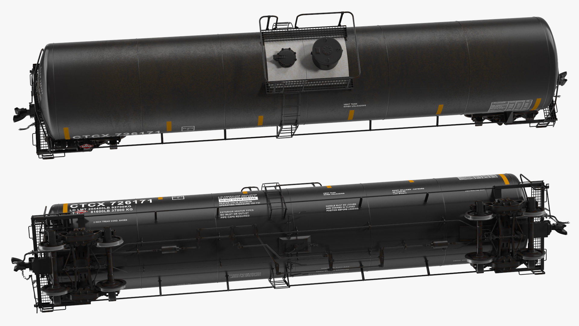 3D model Rail Tank Car 2
