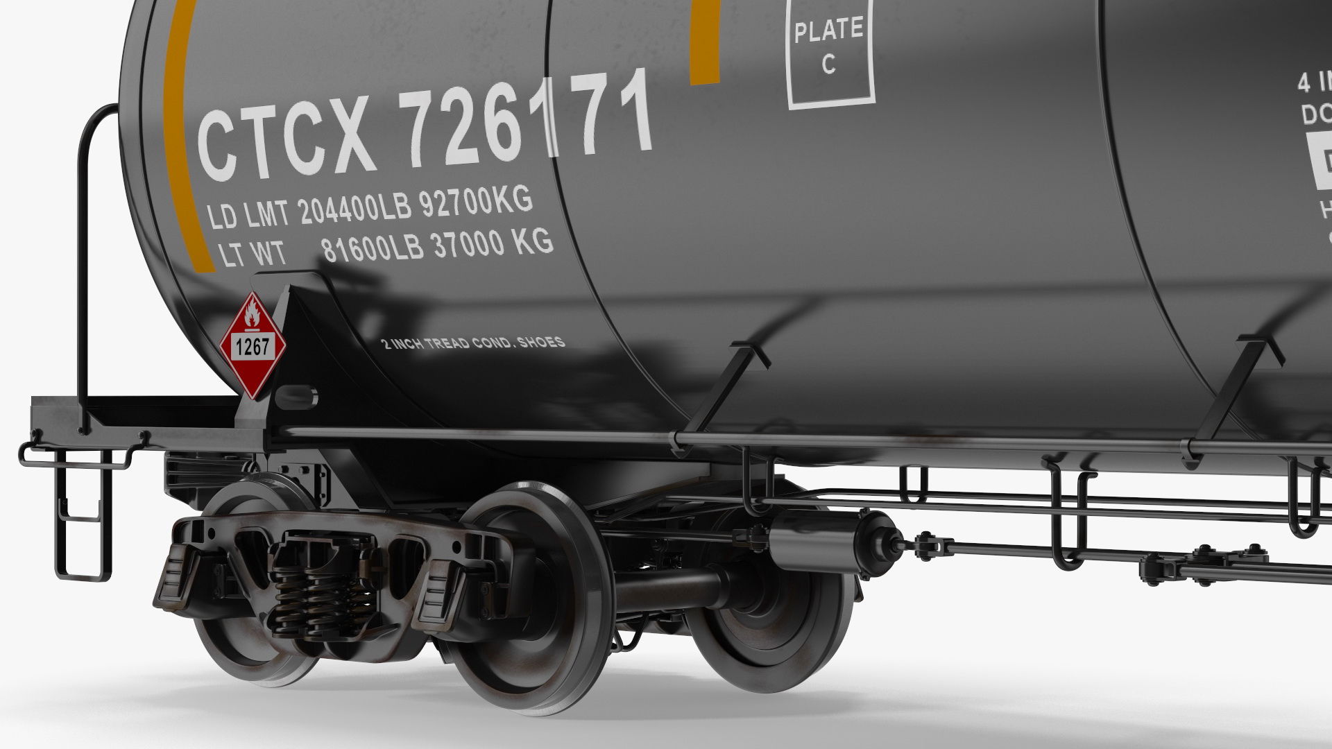 3D model Rail Tank Car 2