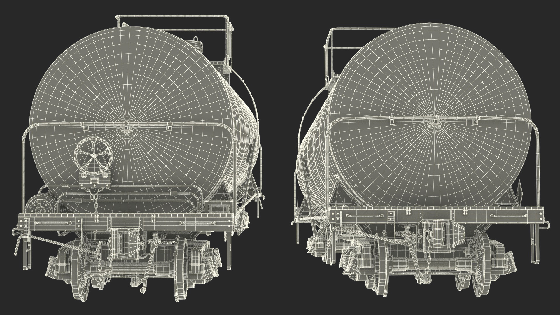 3D model Rail Tank Car 2