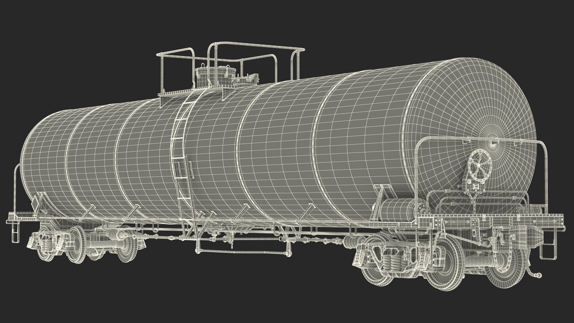 3D model Rail Tank Car 2