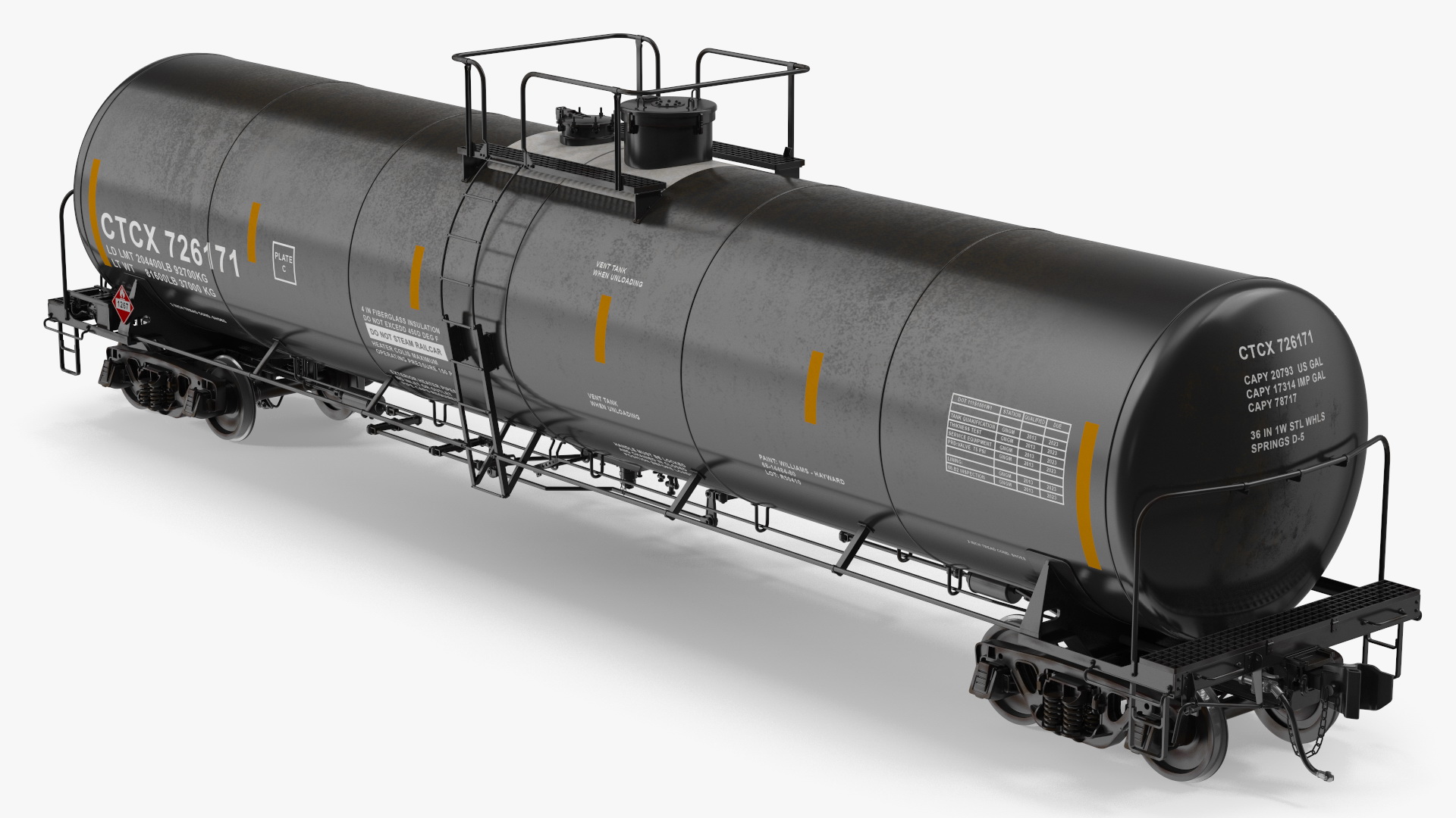 3D model Rail Tank Car 2