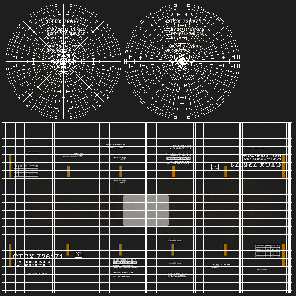 3D model Rail Tank Car 2