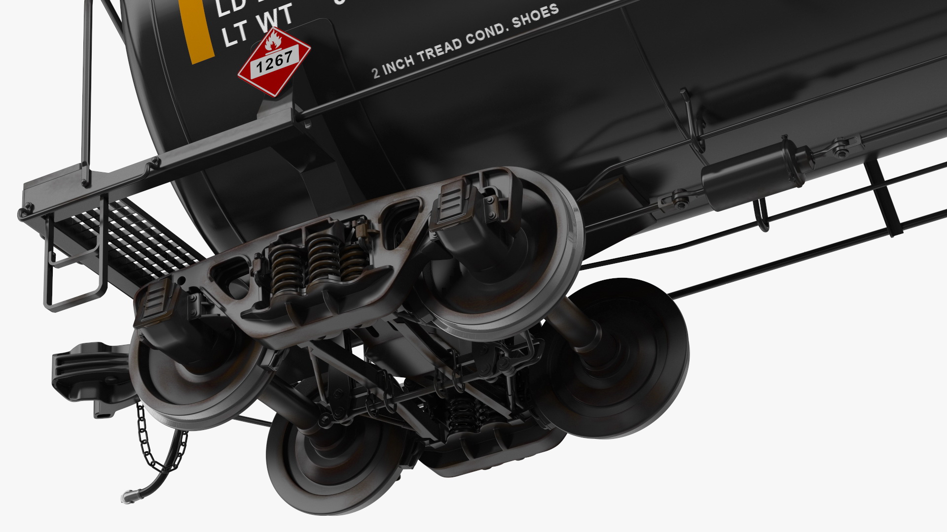 3D model Rail Tank Car 2