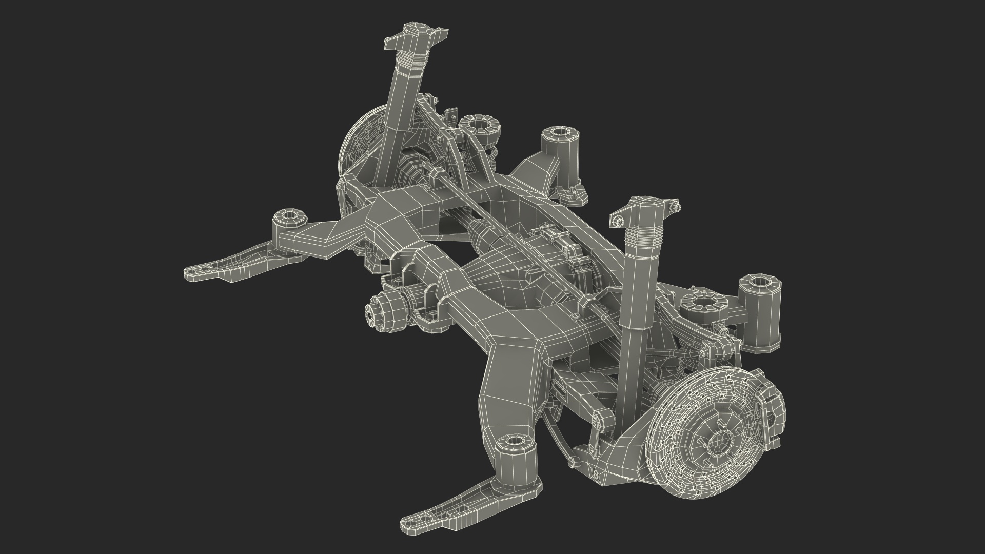 Car Front Suspension Assembly 3D model