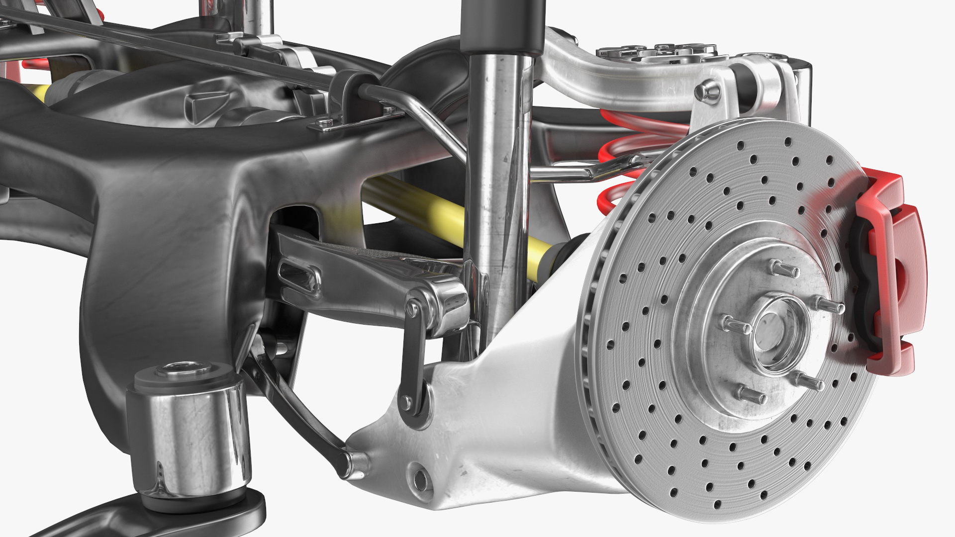Car Front Suspension Assembly 3D model