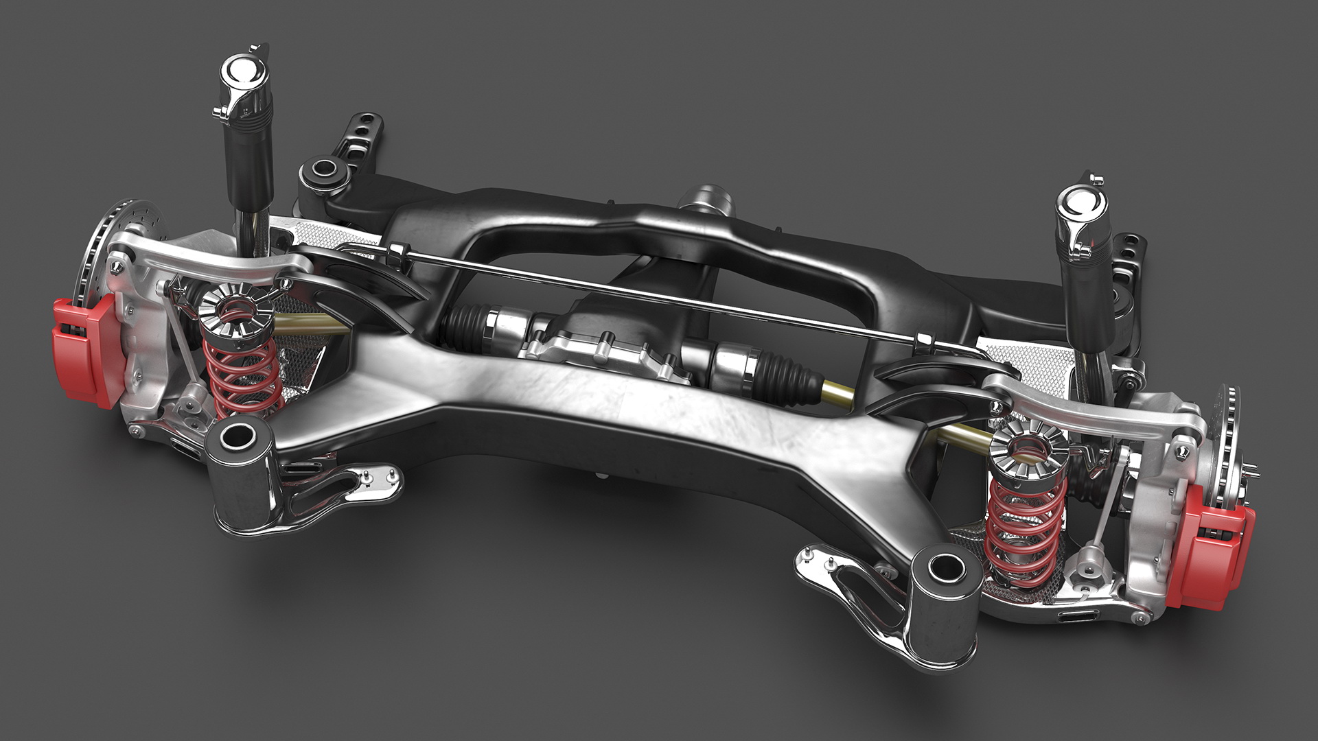 Car Front Suspension Assembly 3D model