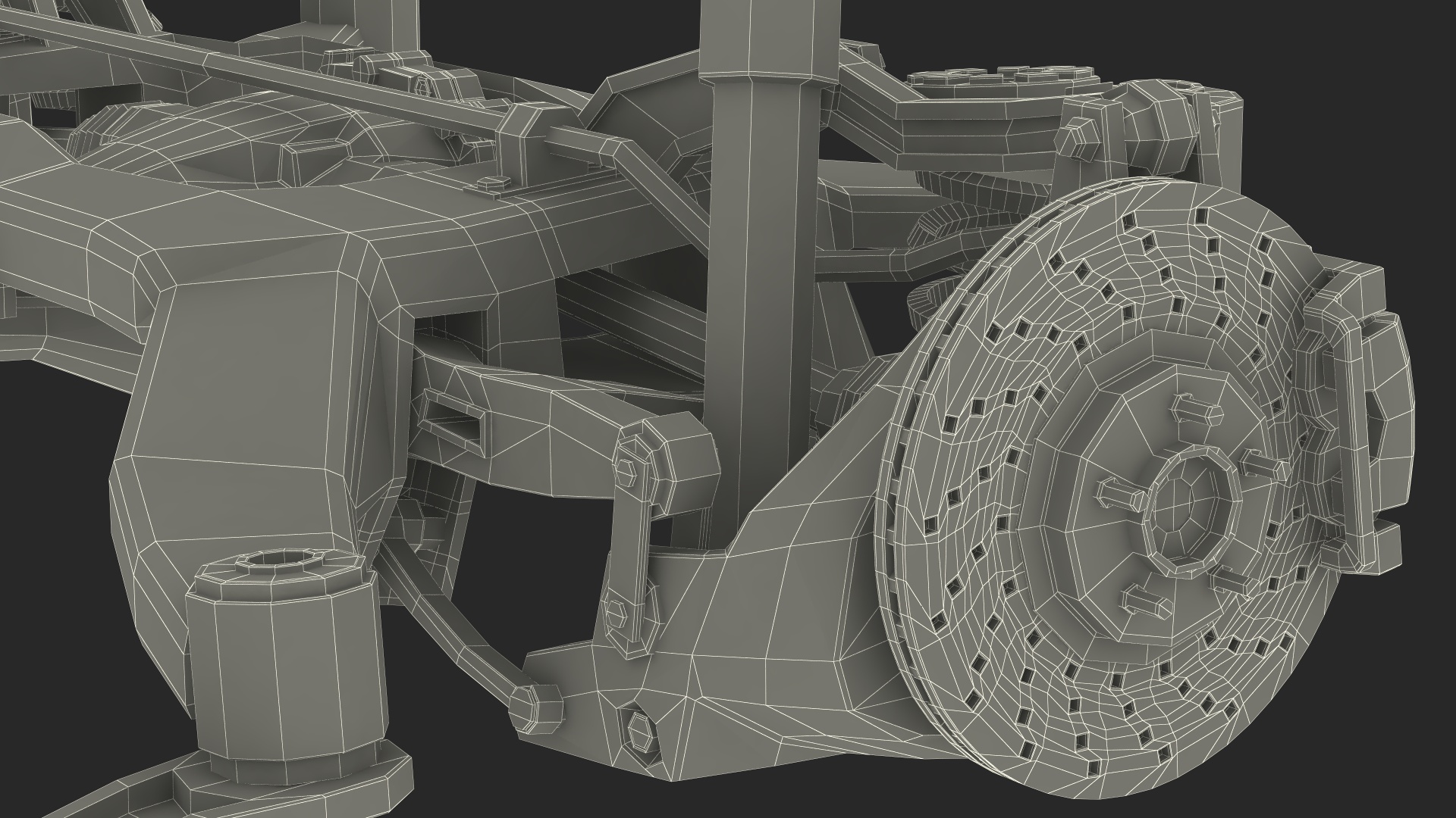 Car Front Suspension Assembly 3D model