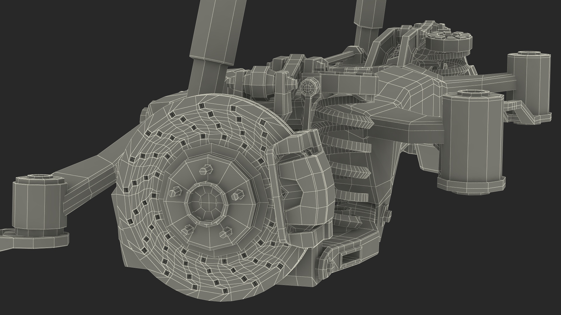 Car Front Suspension Assembly 3D model
