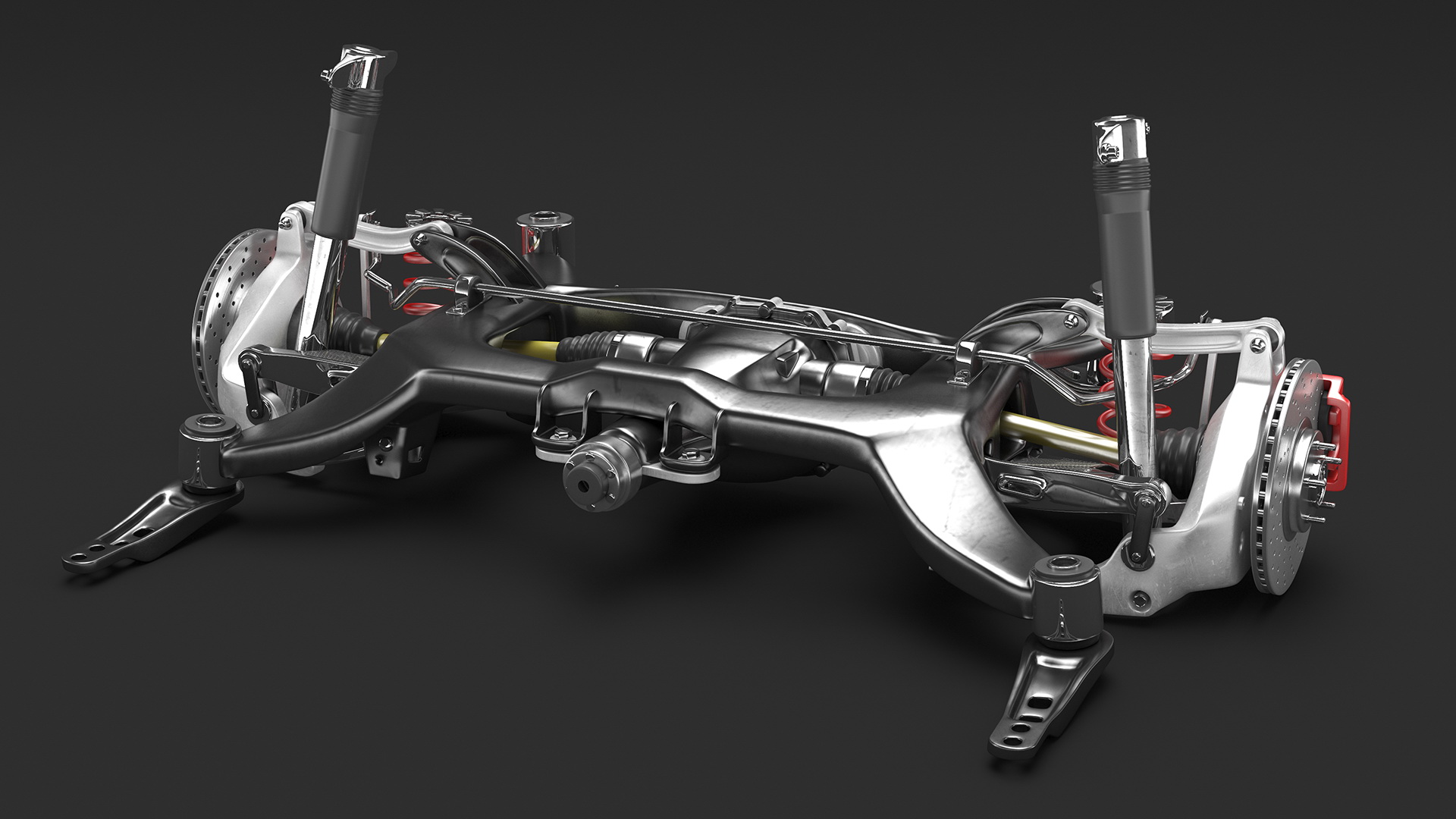 Car Front Suspension Assembly 3D model