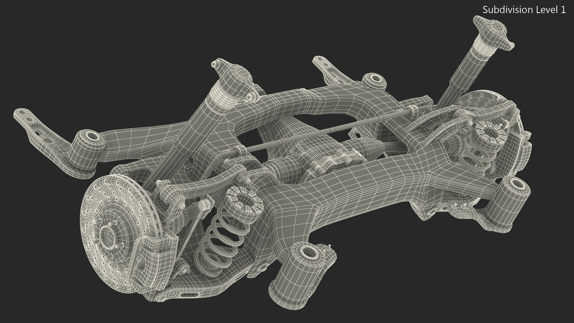 Car Front Suspension Assembly 3D model