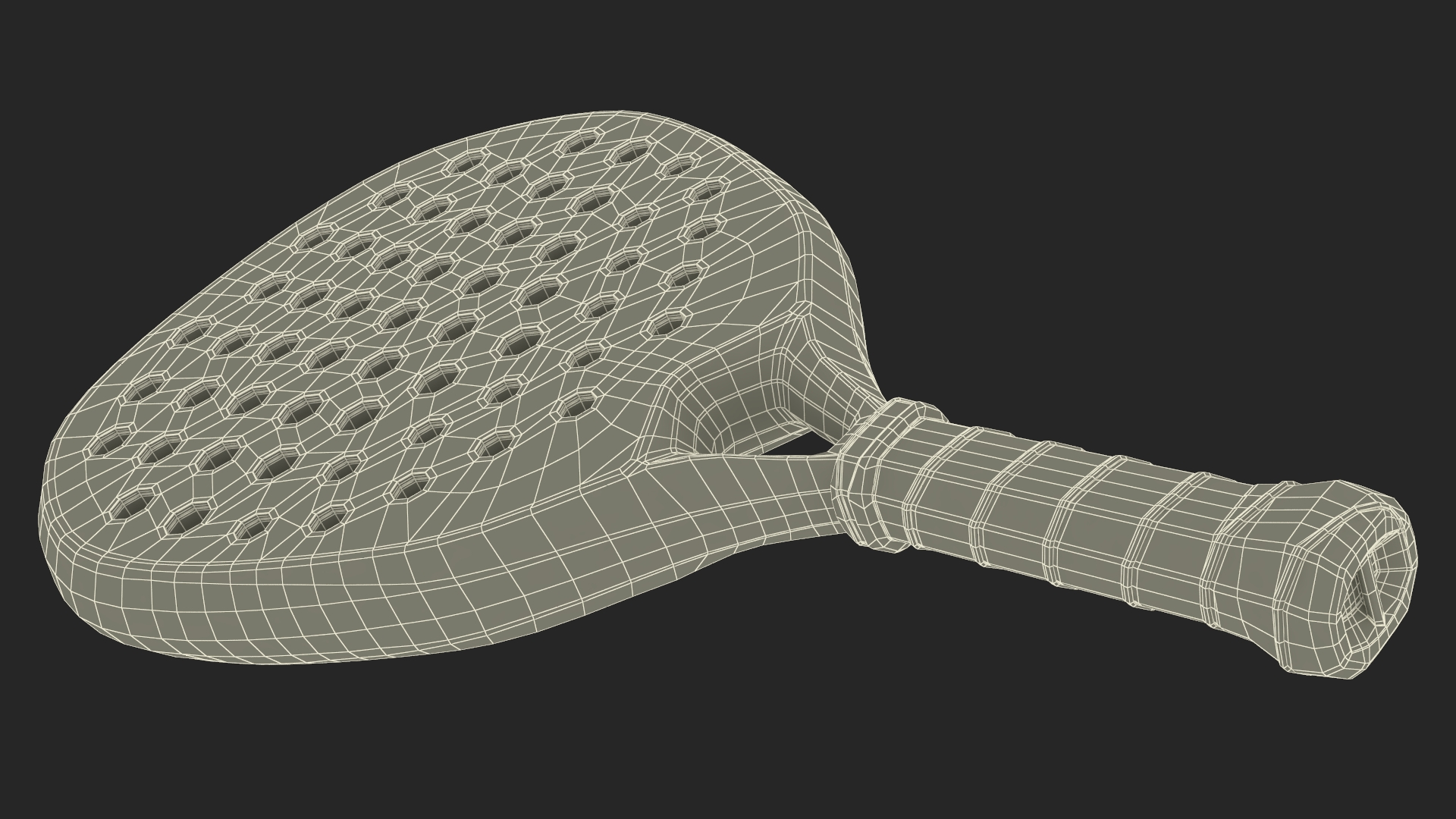 Padel Tennis Racket 3D model