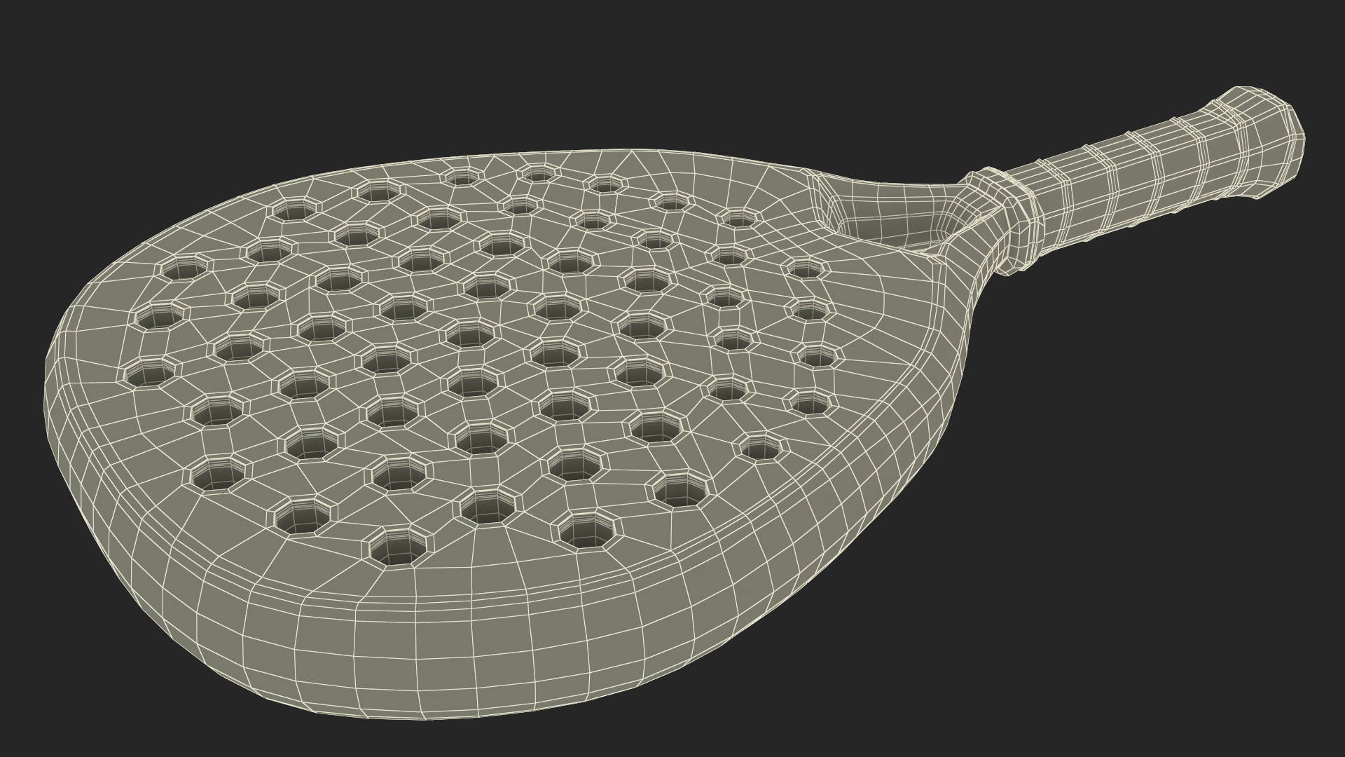 Padel Tennis Racket 3D model