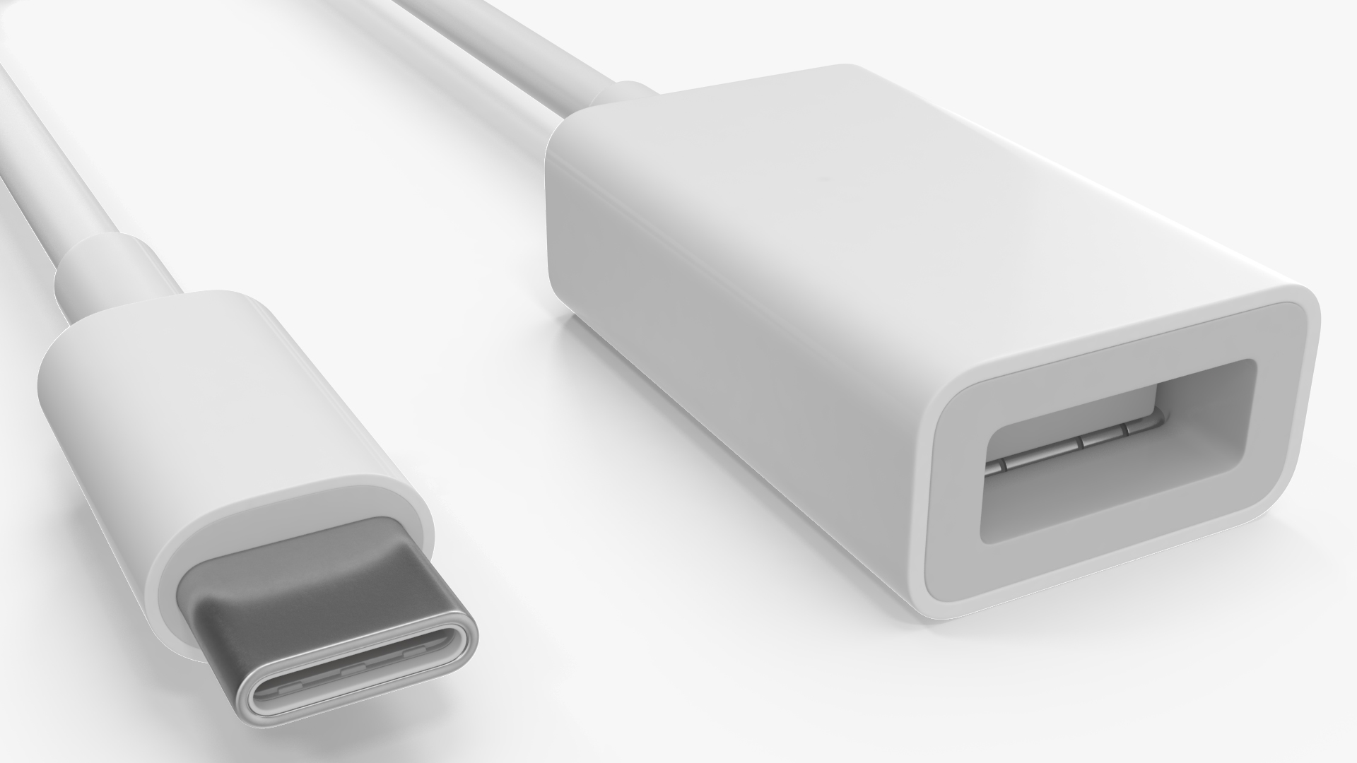 USB Type C to USB Type A Adapter 3D