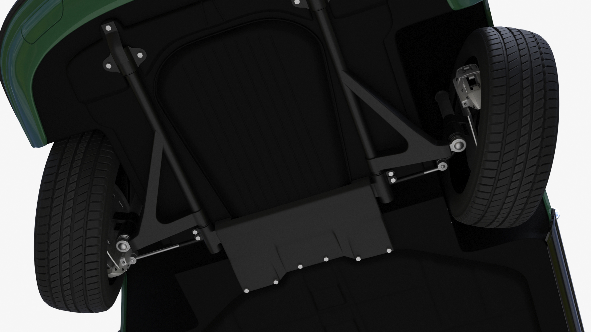 Retro Coupe Sport Car Rigged for Maya 3D