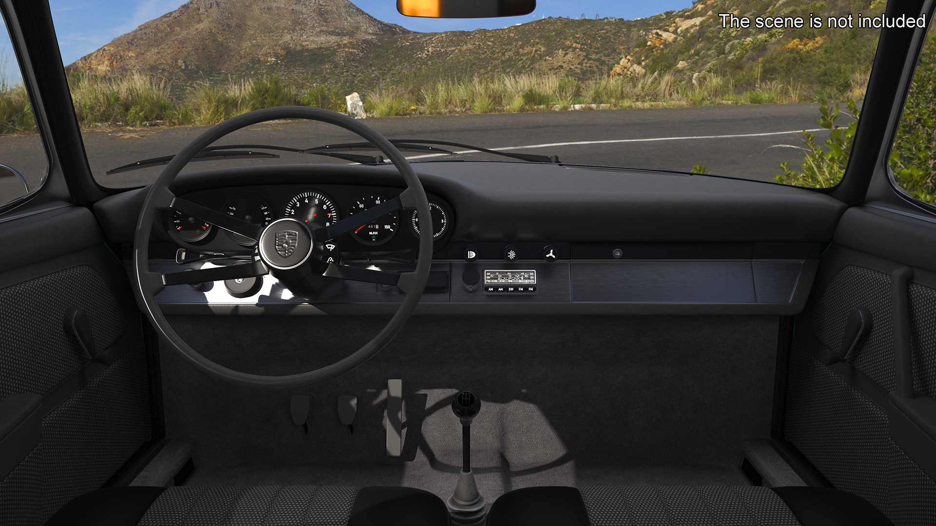 Retro Coupe Sport Car Rigged for Maya 3D