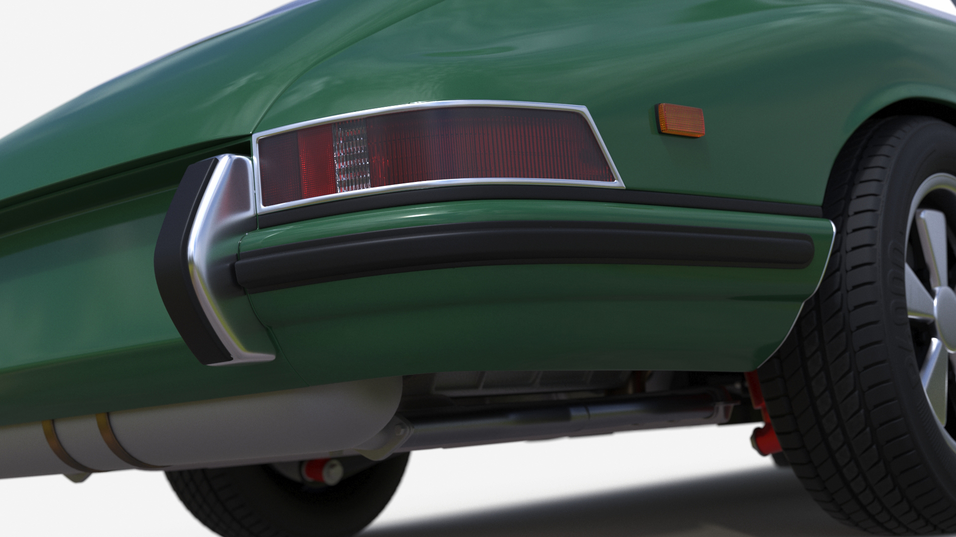Retro Coupe Sport Car Rigged for Maya 3D