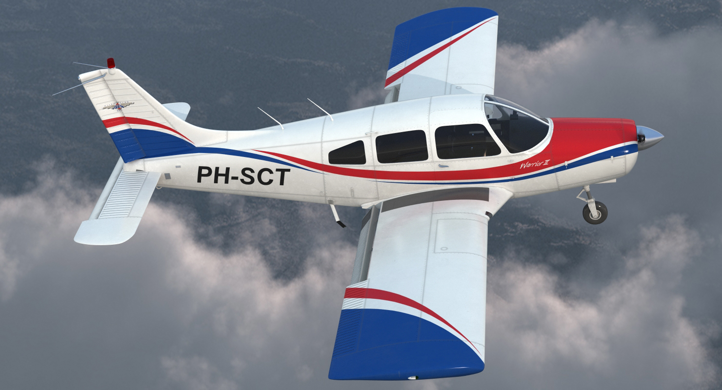 3D model Aircraft Piper PA 28 161 Warrior II