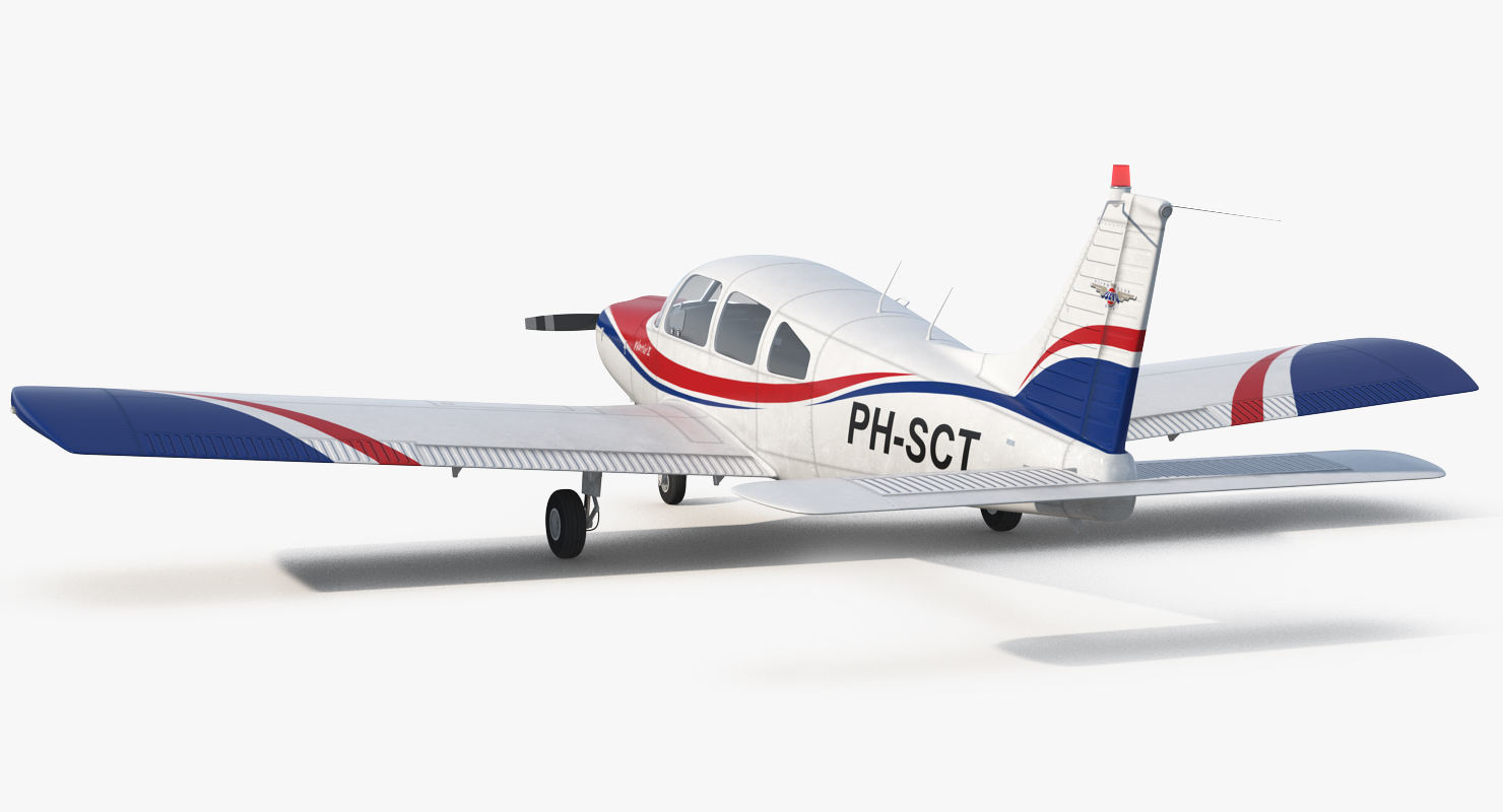 3D model Aircraft Piper PA 28 161 Warrior II