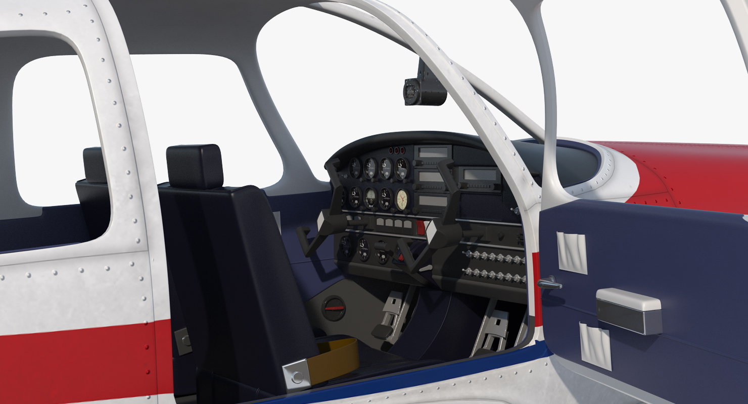 3D model Aircraft Piper PA 28 161 Warrior II