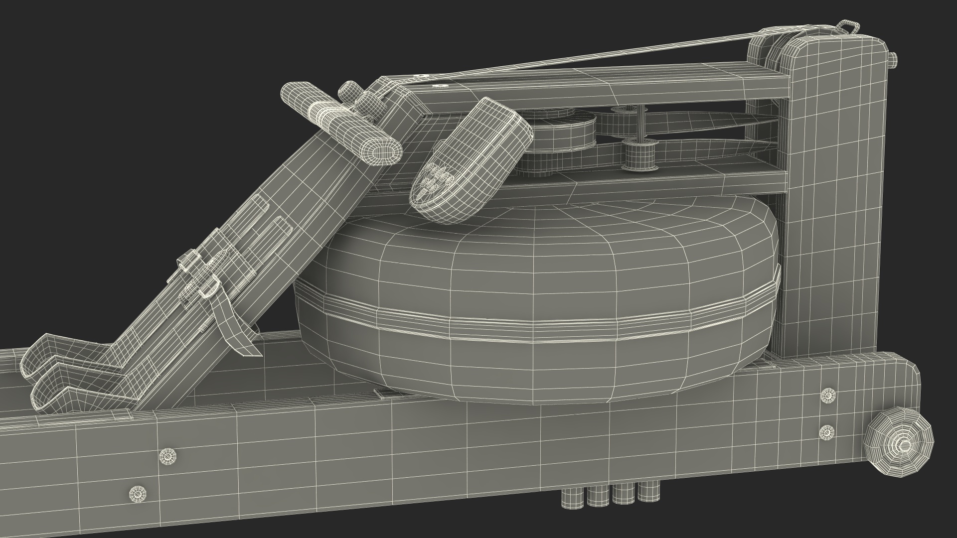 3D Water Rowing Machine for Home Use model