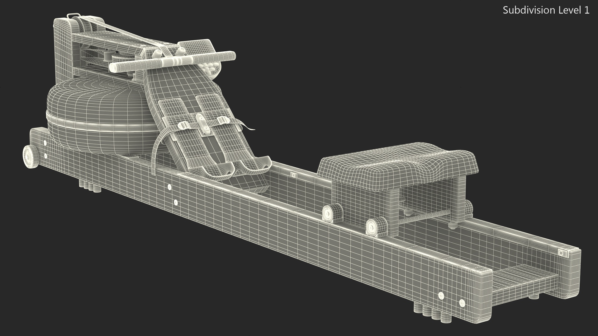 3D Water Rowing Machine for Home Use model