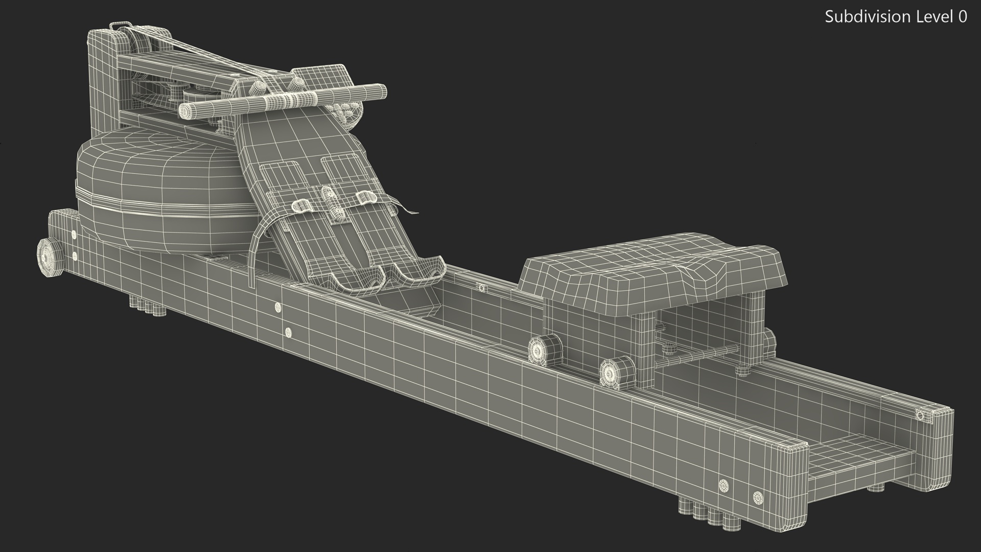 3D Water Rowing Machine for Home Use model