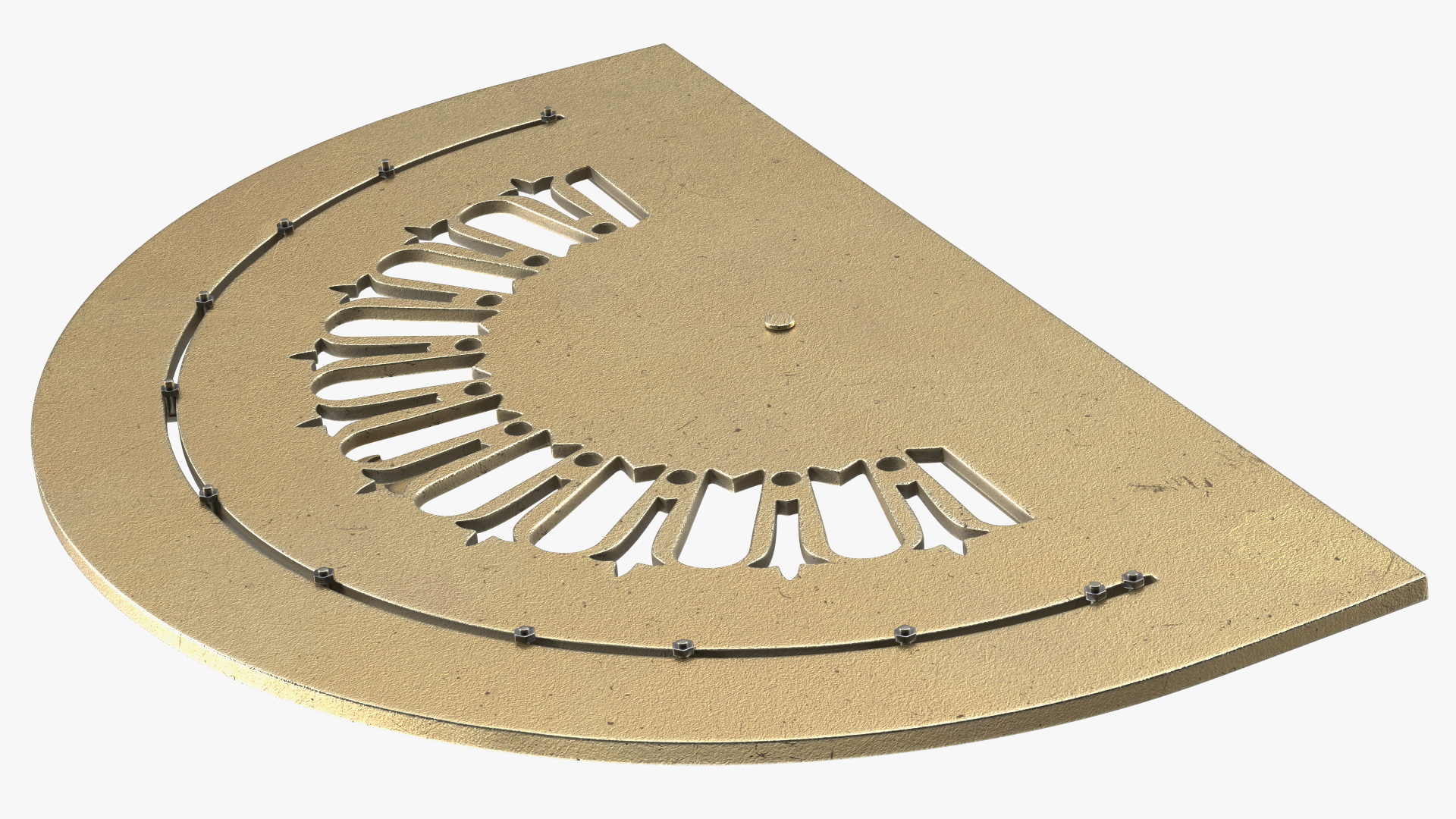 3D model Elevator Floor Indicator Brass