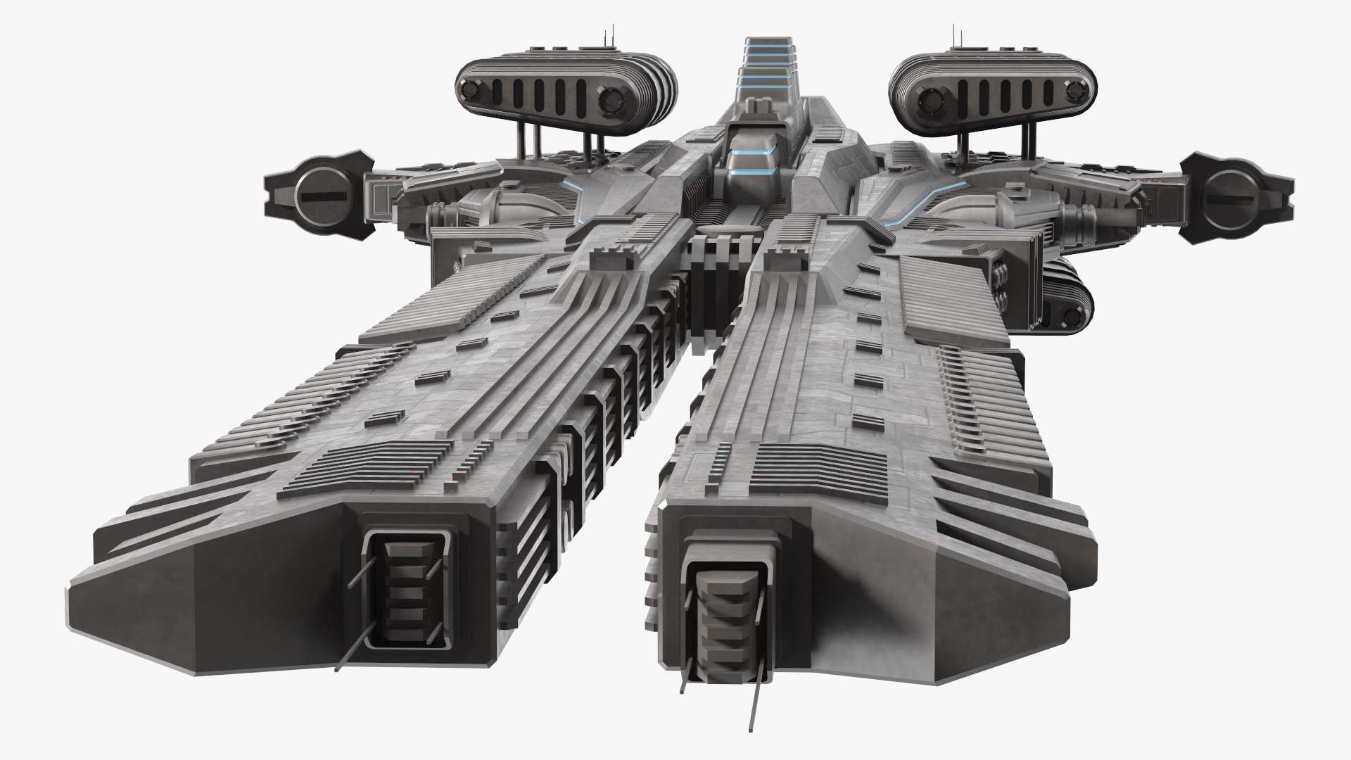 Sci fi Interplanetary Spacecraft Dark 3D