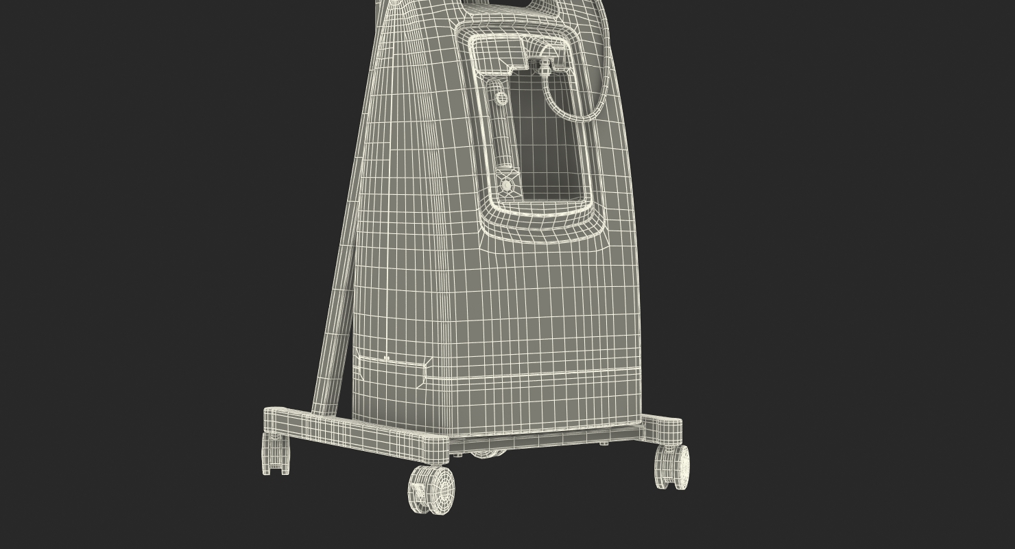 Oxygen Concentrator with E Tank Back Up 3D model