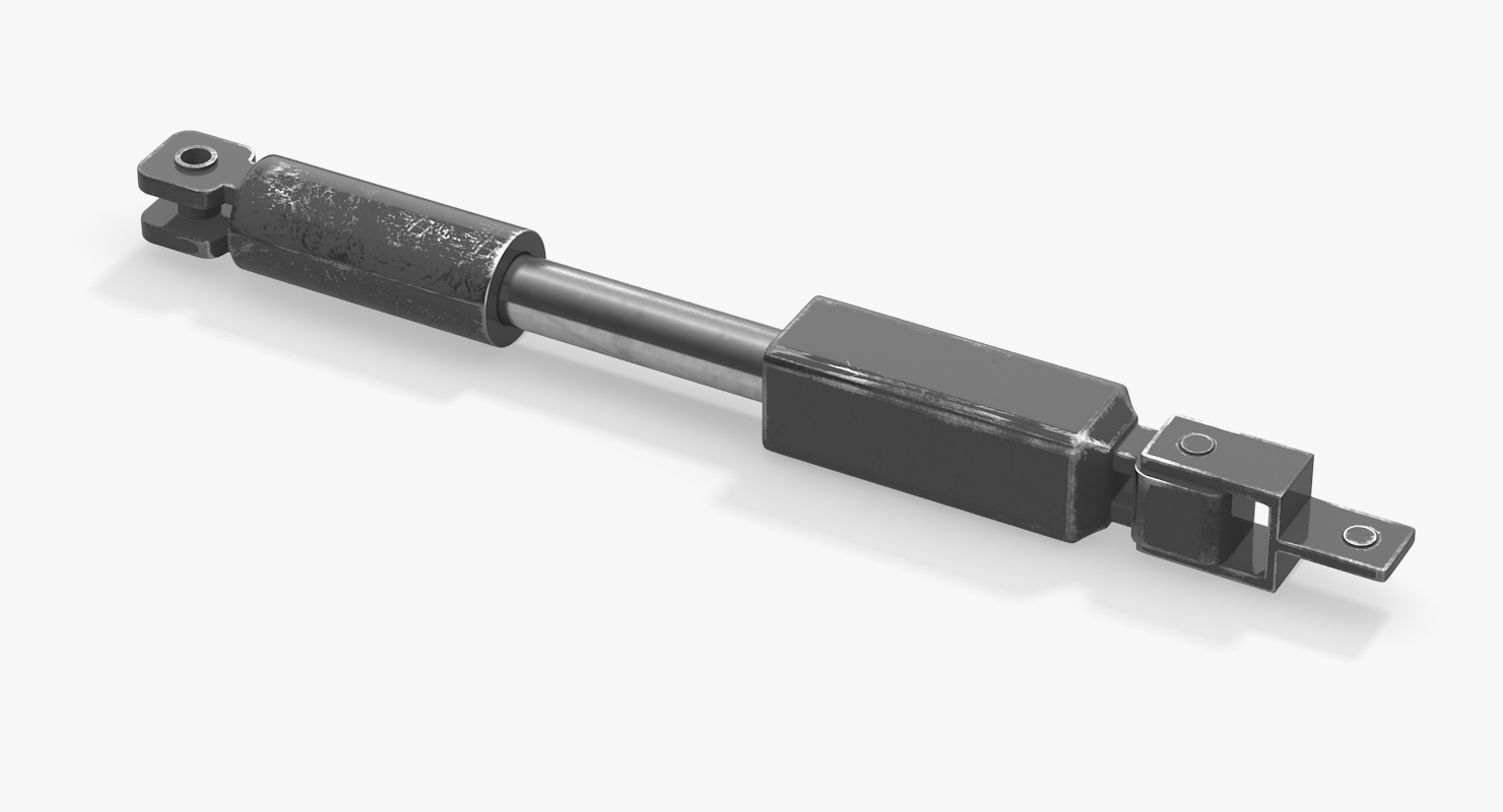3D model Sci Fi Painted Hydraulic Cylinder 3
