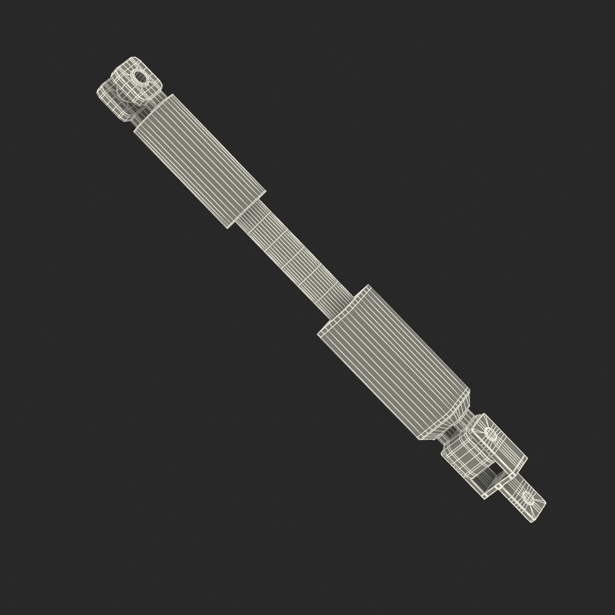 3D model Sci Fi Painted Hydraulic Cylinder 3