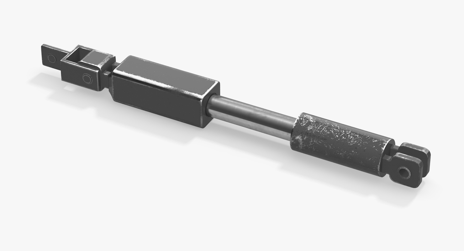 3D model Sci Fi Painted Hydraulic Cylinder 3