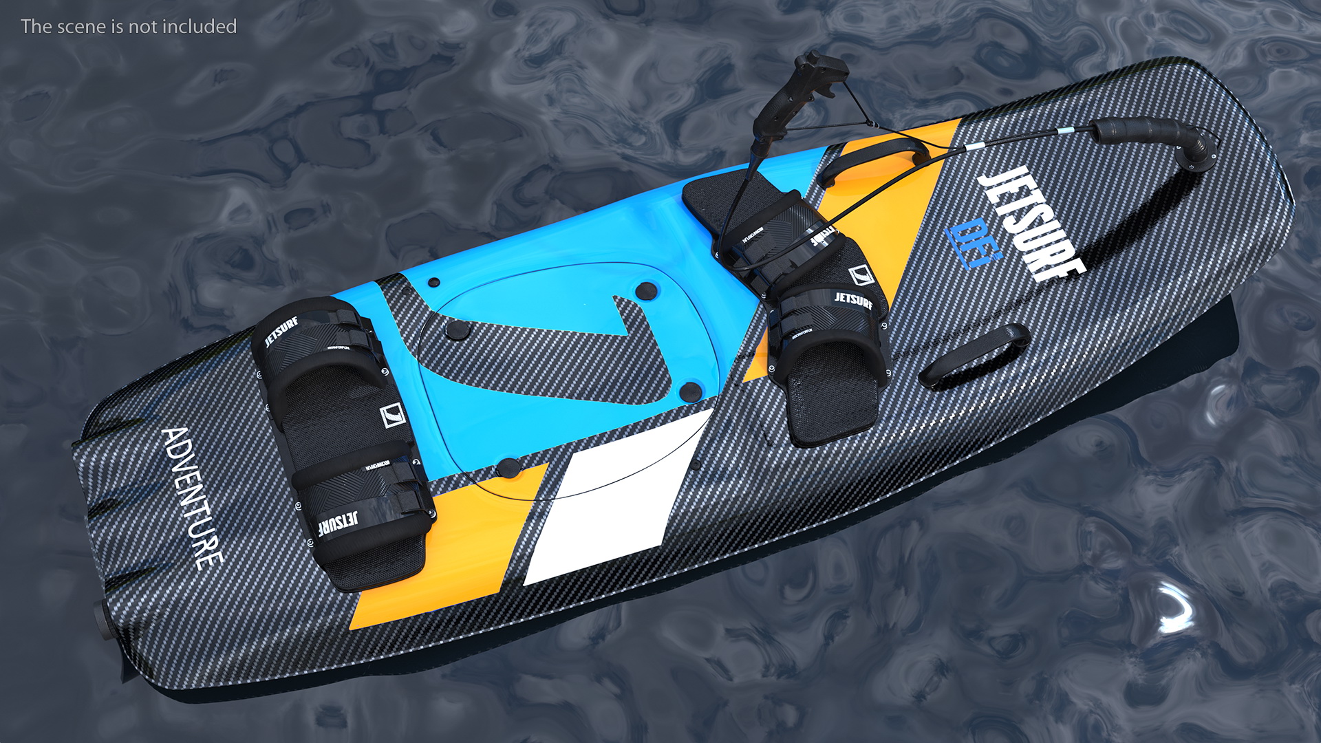 3D Motorised Carbon Fiber Surfboard Jet Surf Blue