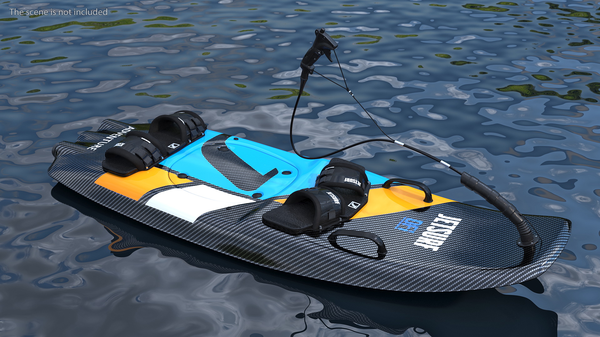 3D Motorised Carbon Fiber Surfboard Jet Surf Blue
