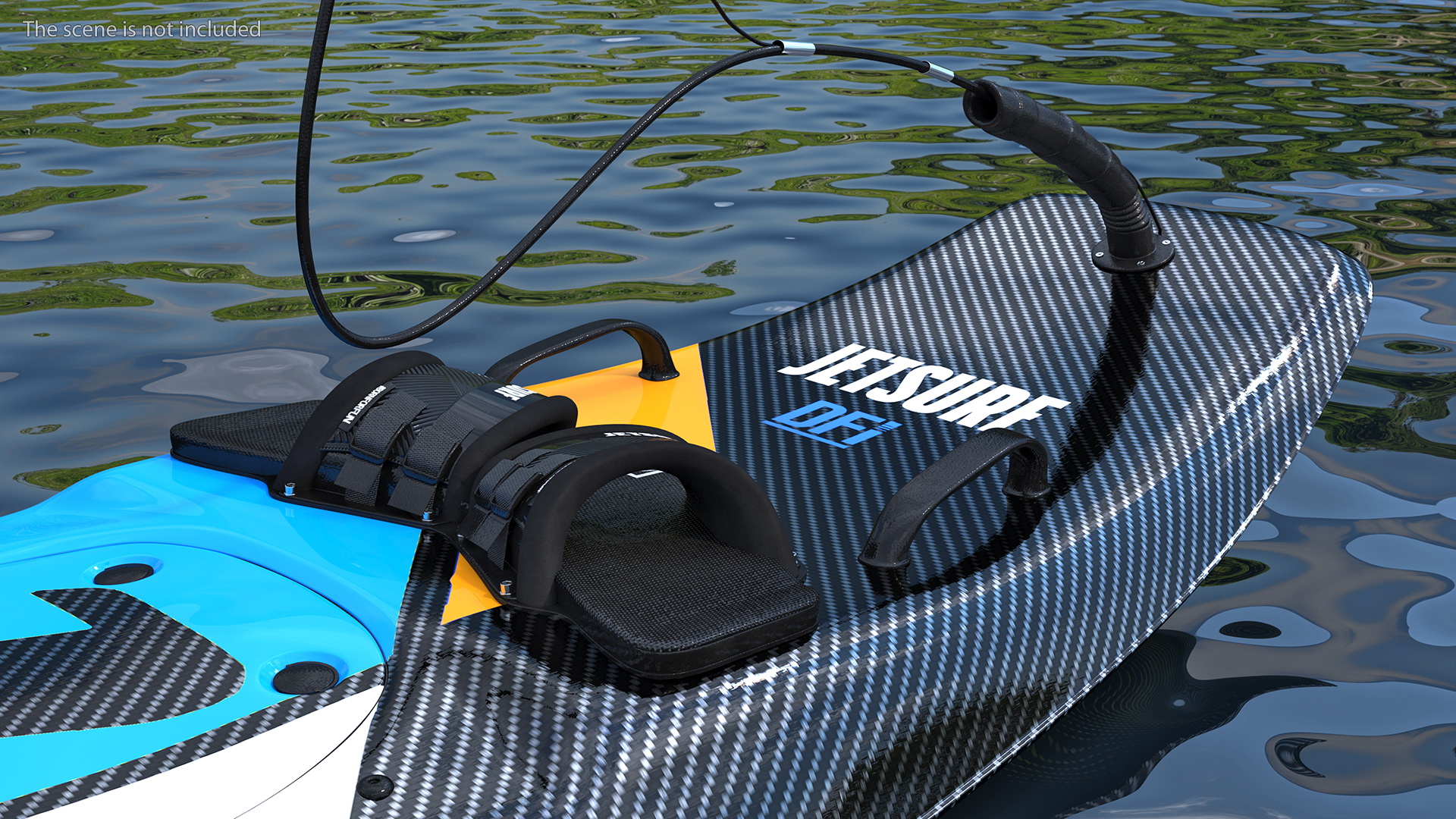 3D Motorised Carbon Fiber Surfboard Jet Surf Blue