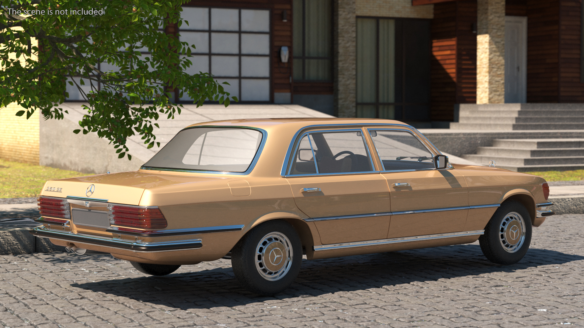 Mercedes Benz 350 SE Yellow 3D