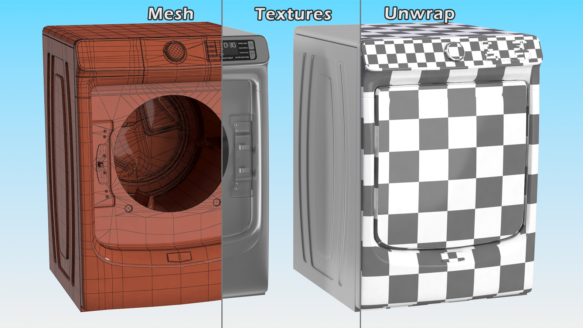 3D Maytag Dryer Metal model