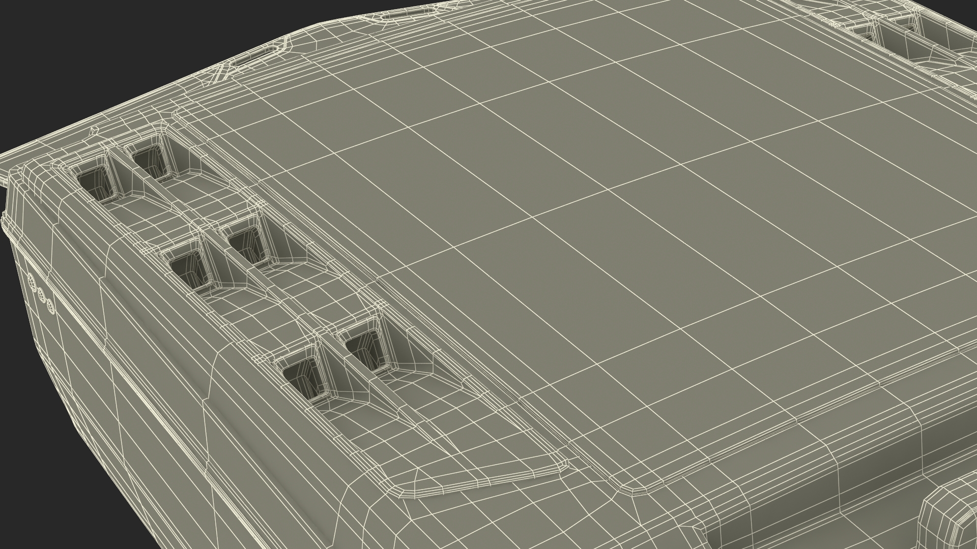 3D Speedboat Red model