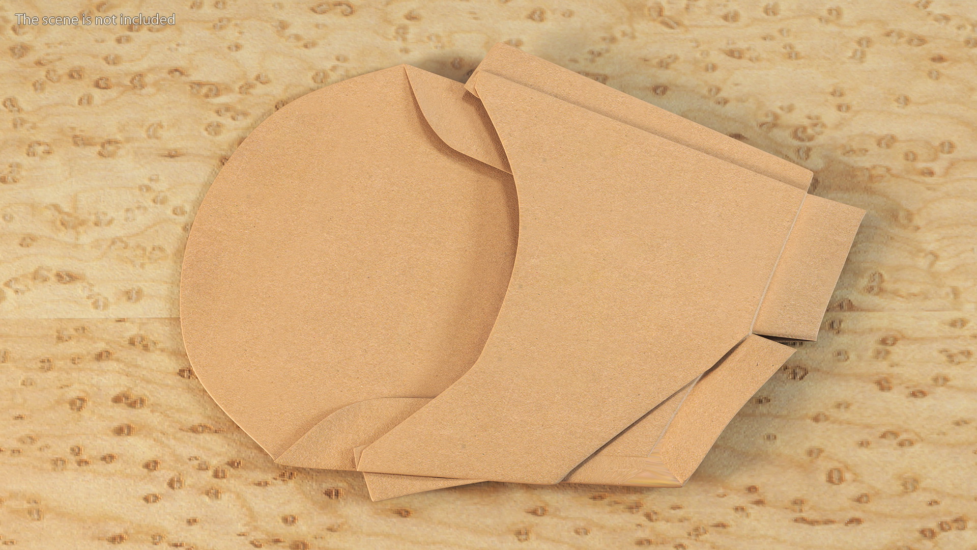 3D Crumpled French Fry Box Craft Paper Generic model