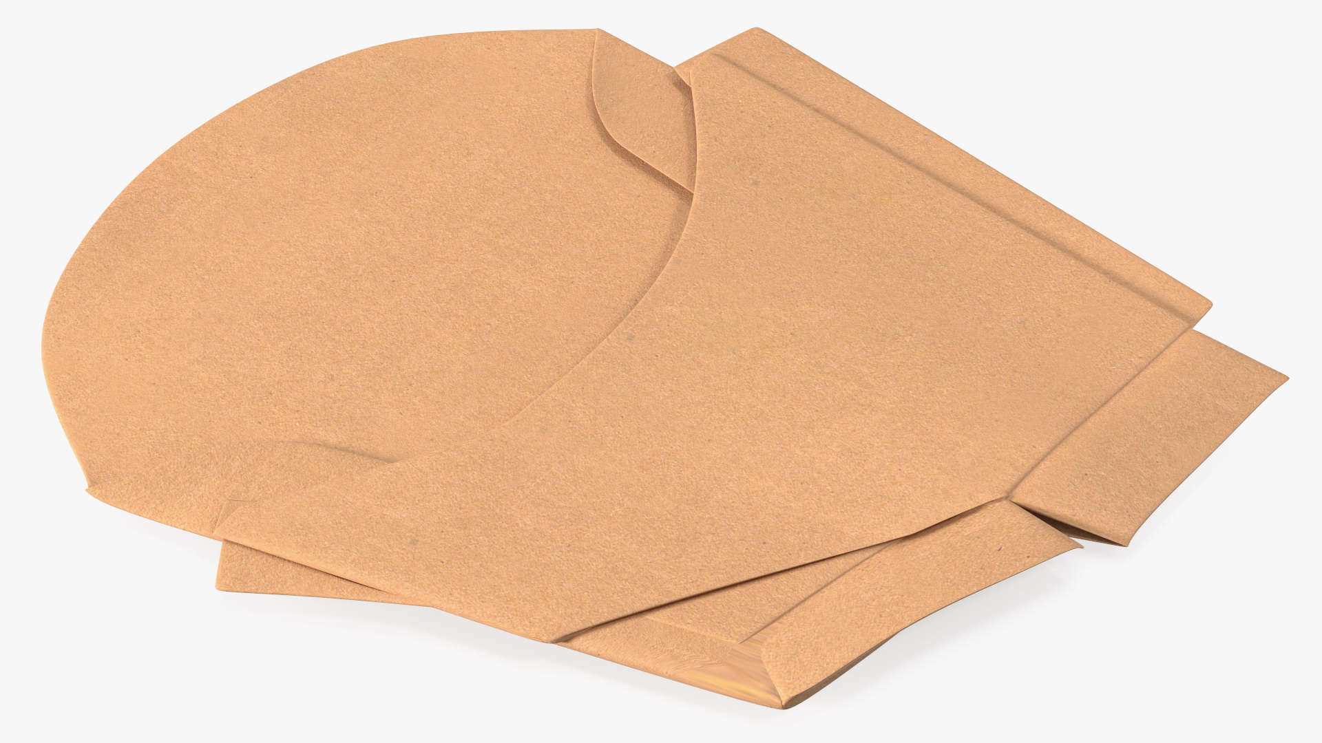 3D Crumpled French Fry Box Craft Paper Generic model