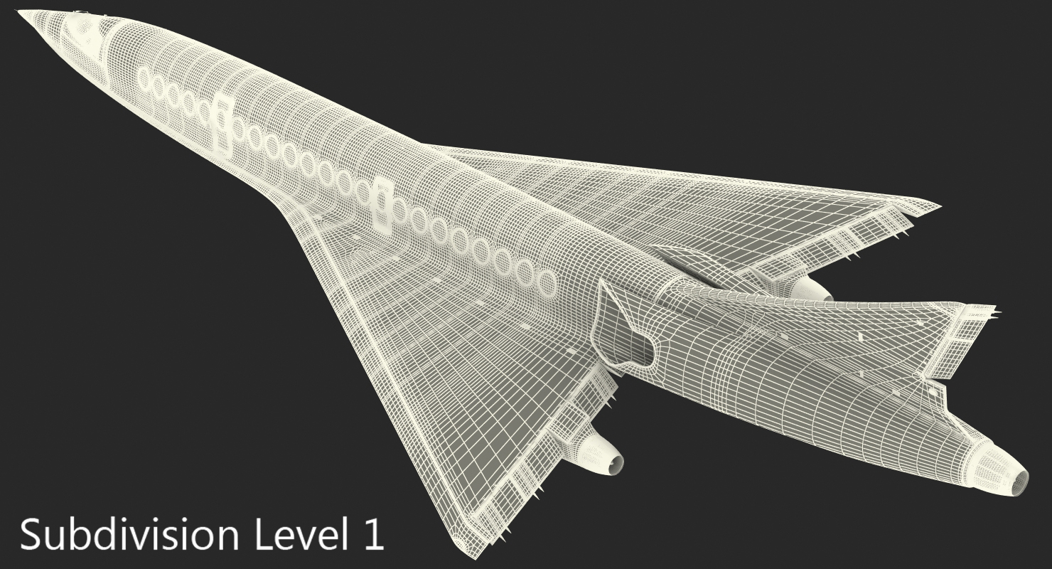 Boom Supersonic Jet 3D model