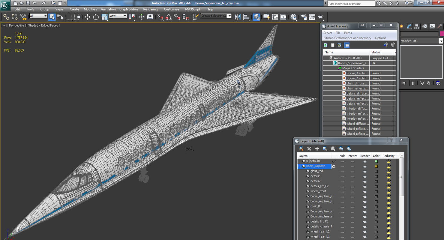 Boom Supersonic Jet 3D model
