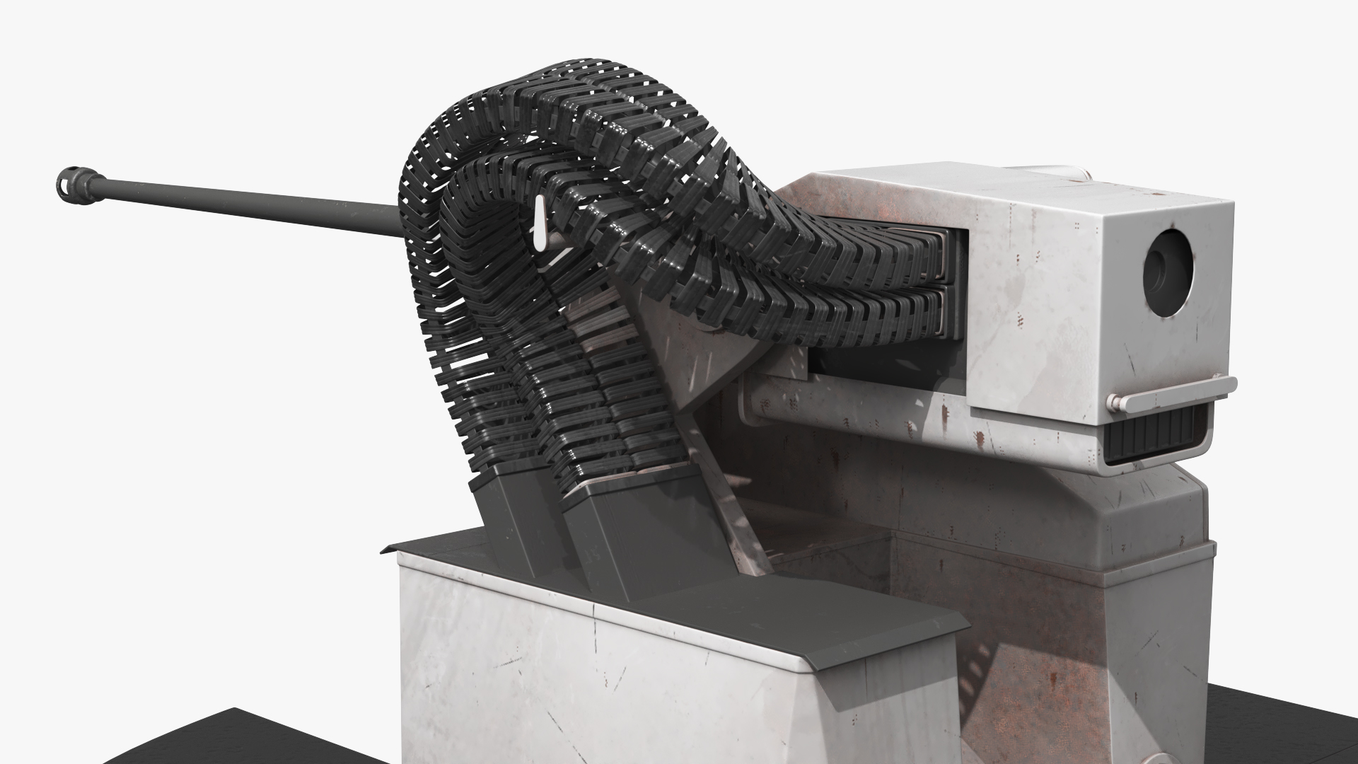 Naval Deck Gun Turret with Platform - view 4