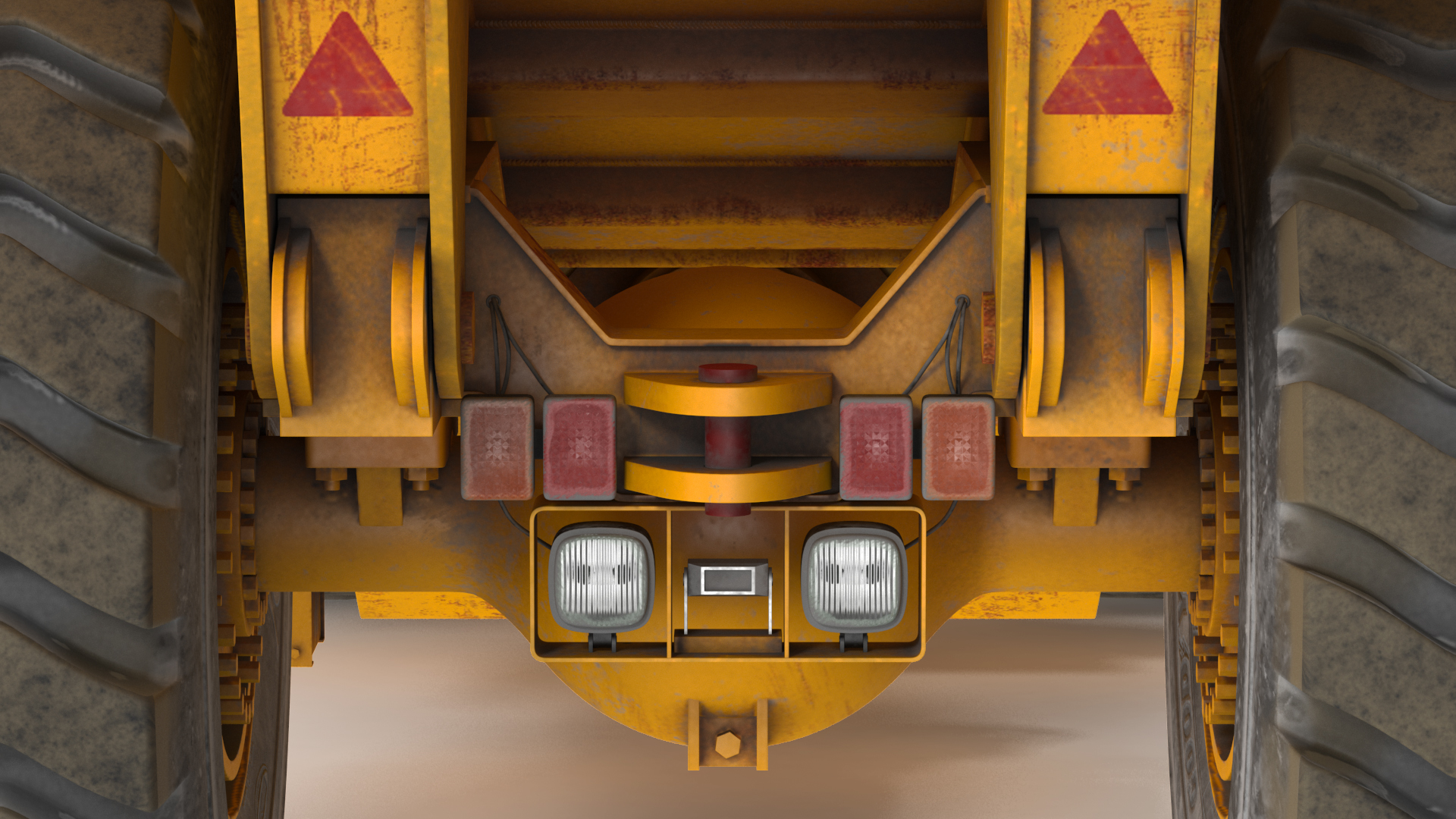 Caterpillar AD45B Mining Truck With Coal Rigged 3D