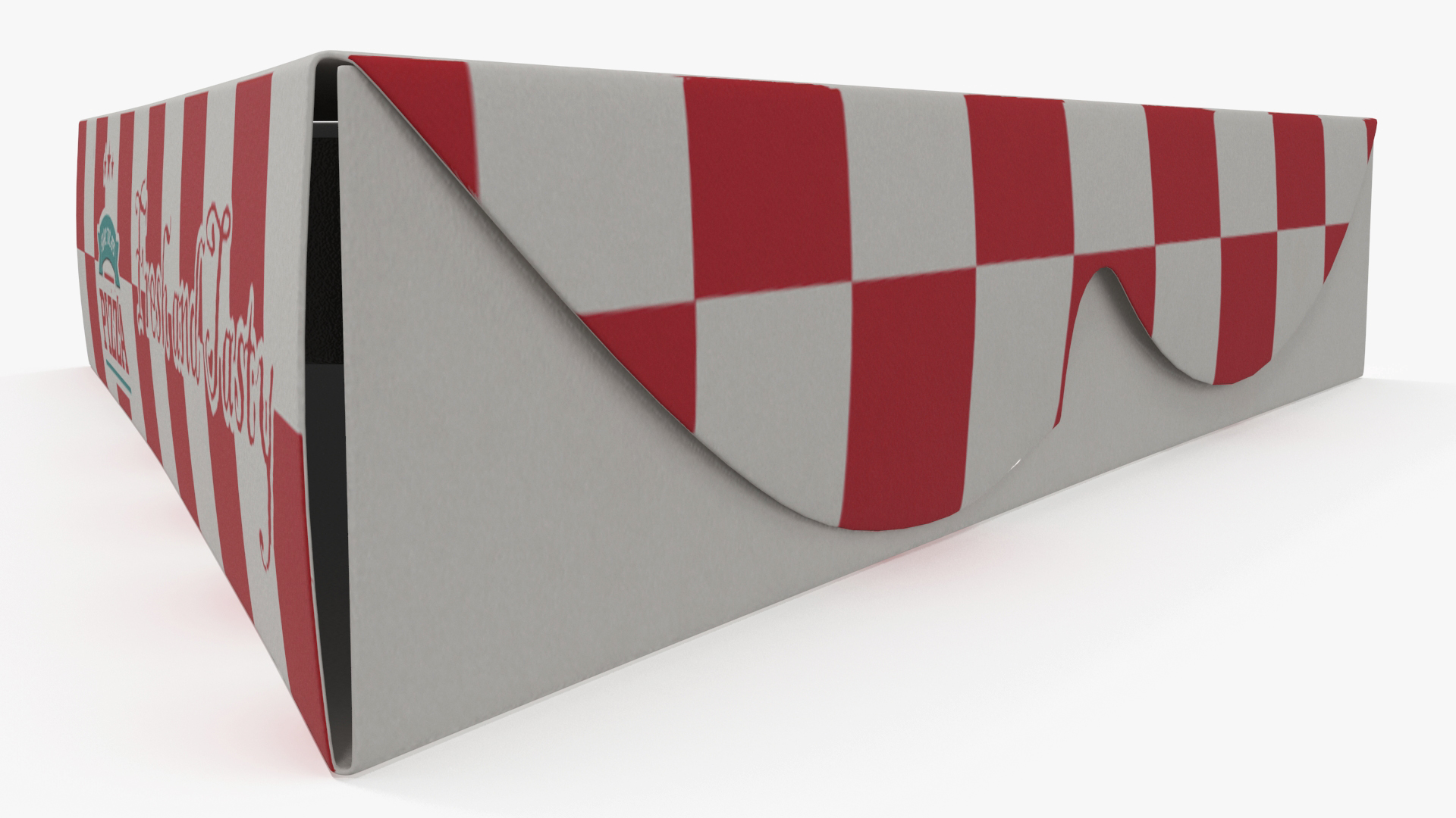 Triangle Pizza Slice Packaging Box 3D model