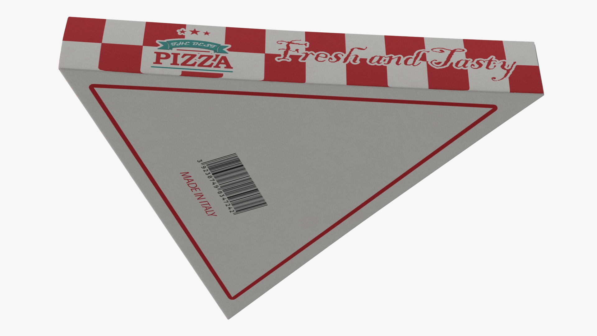 Triangle Pizza Slice Packaging Box 3D model