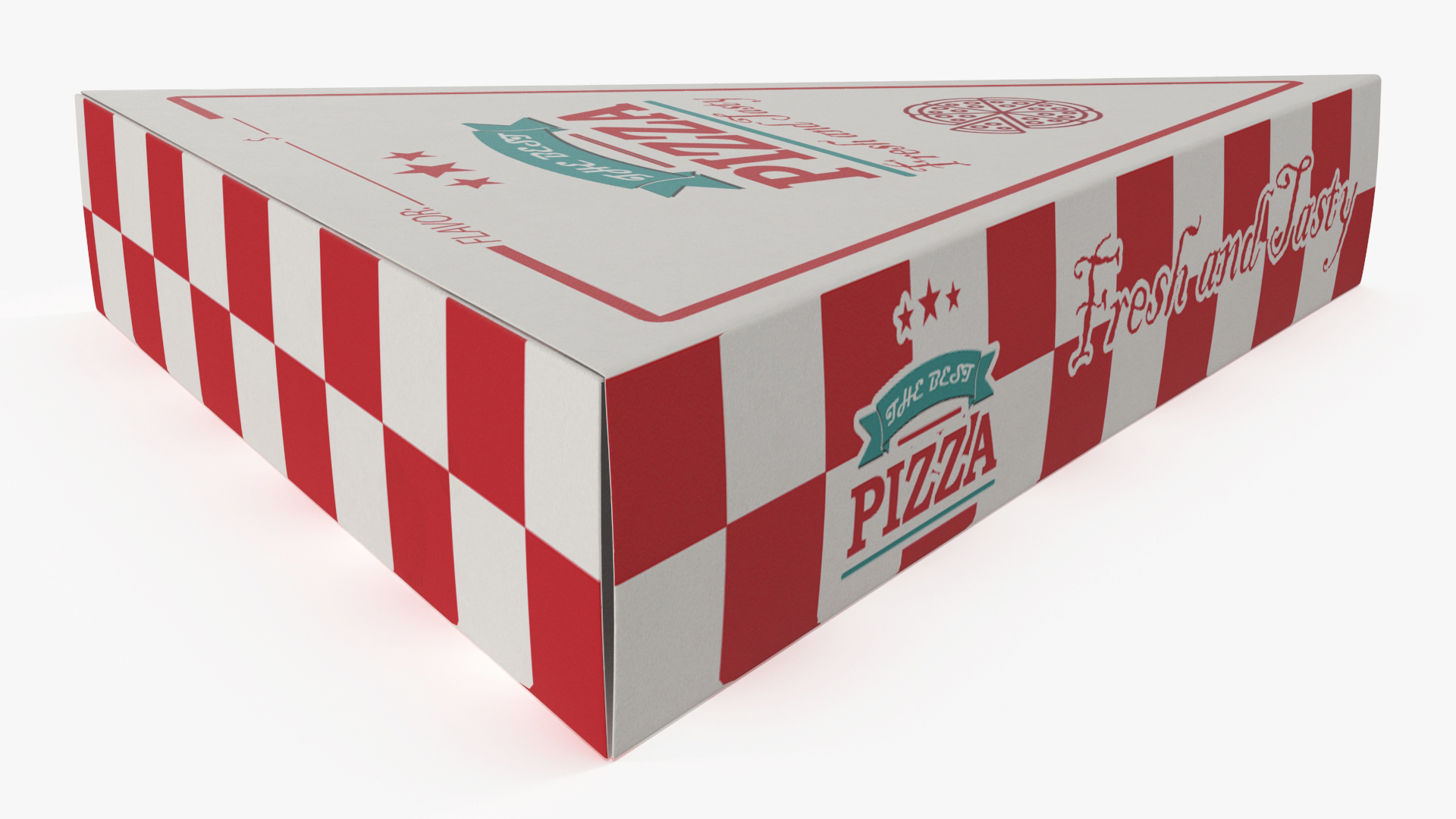 Triangle Pizza Slice Packaging Box 3D model